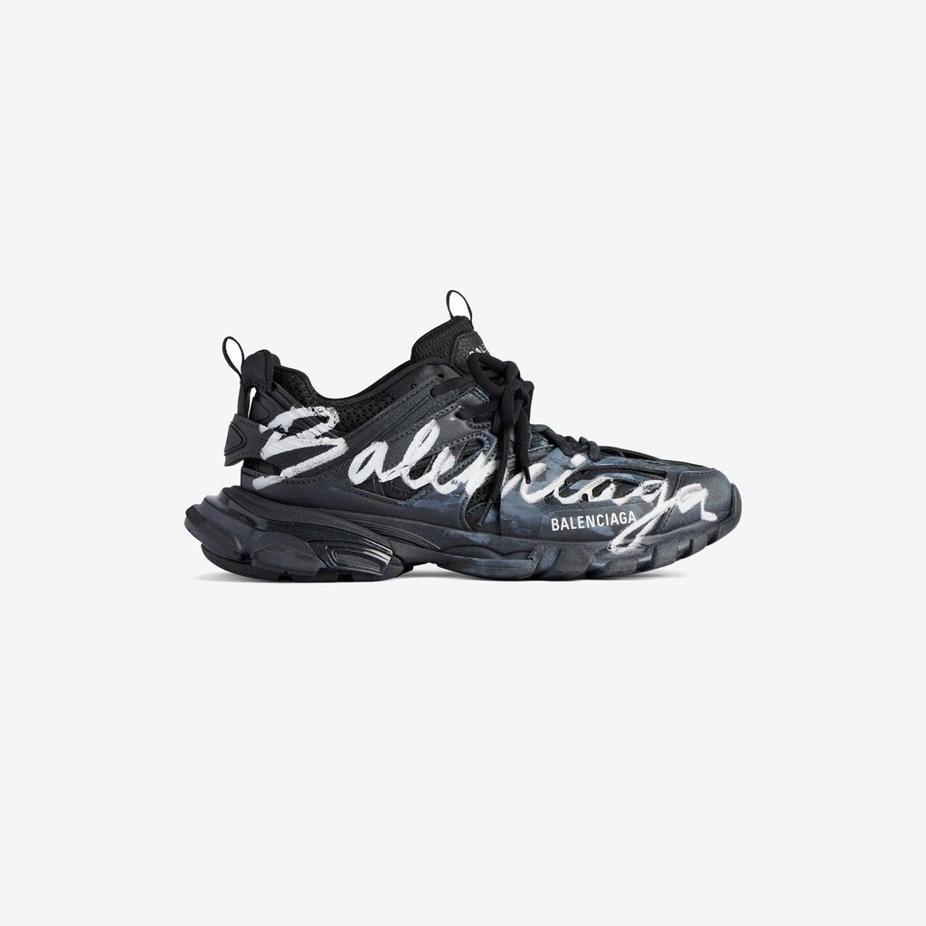 SNEAKER TRACK SIGNATURE EN NOIR/BLANC — Balenciaga