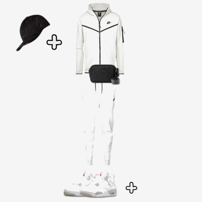 Outfit Tech Fleece Blanc + Casquette Offerte — Nike
