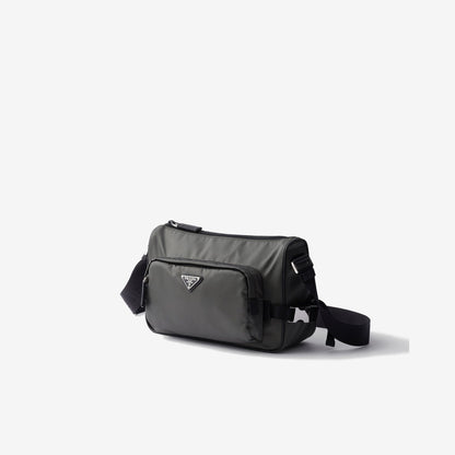 Sac de taille moyenne porté épaule en Re-Nylon et cuir Saffiano - #2