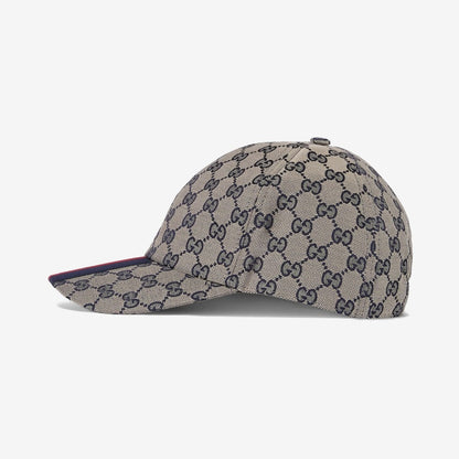 CASQUETTE DE BASE-BALL EN TOILE GG D'ORIGINE Beige BLEU