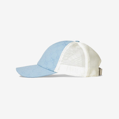 CASQUETTE EN TOILE ORIGINAL GG BLEU BLANC