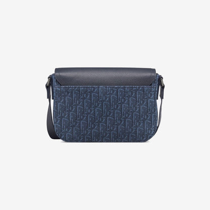 Sac Messenger à rabat Saddle Small bleu marine