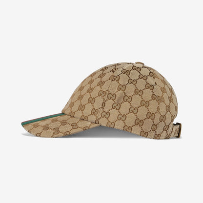 CASQUETTE DE BASE-BALL EN TOILE GG D'ORIGINE Beige