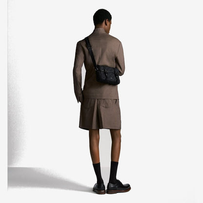 Sac Messenger à rabat Dior Hit The Road Noir
