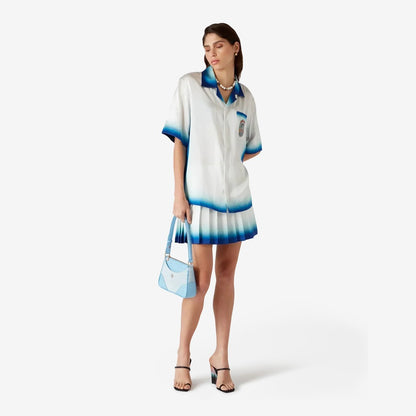 Casa Way Skate Short Sleeve Silk Shirt