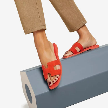 Hermes - Claquettes Orange Corail