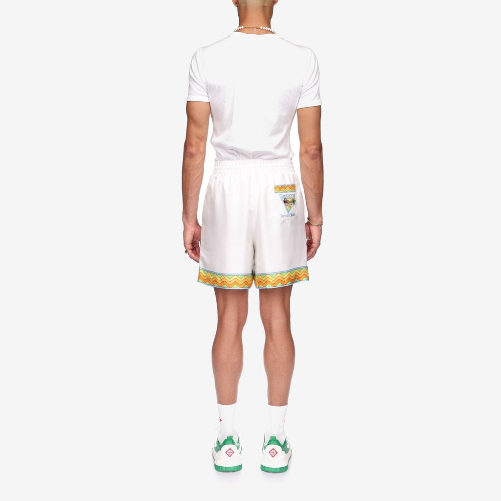 Afro Cubism Tennis Club Silk Shorts