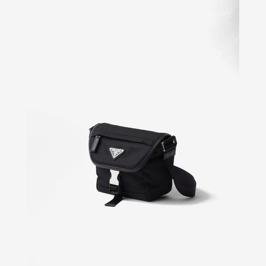Sac porté épaule en Re-Nylon et cuir Saffiano - #7