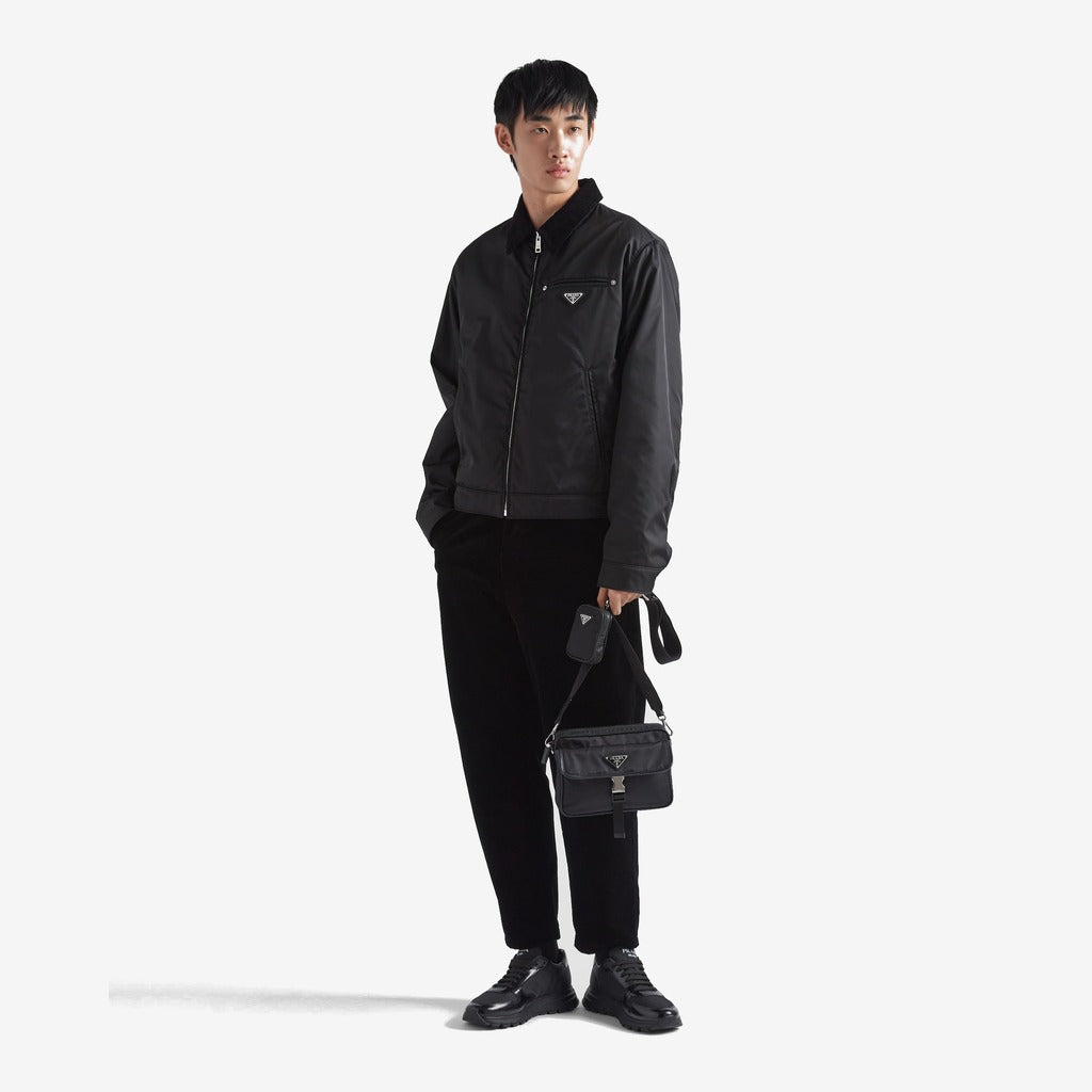 Sac porté épaule en Re-Nylon et cuir Saffiano - #8