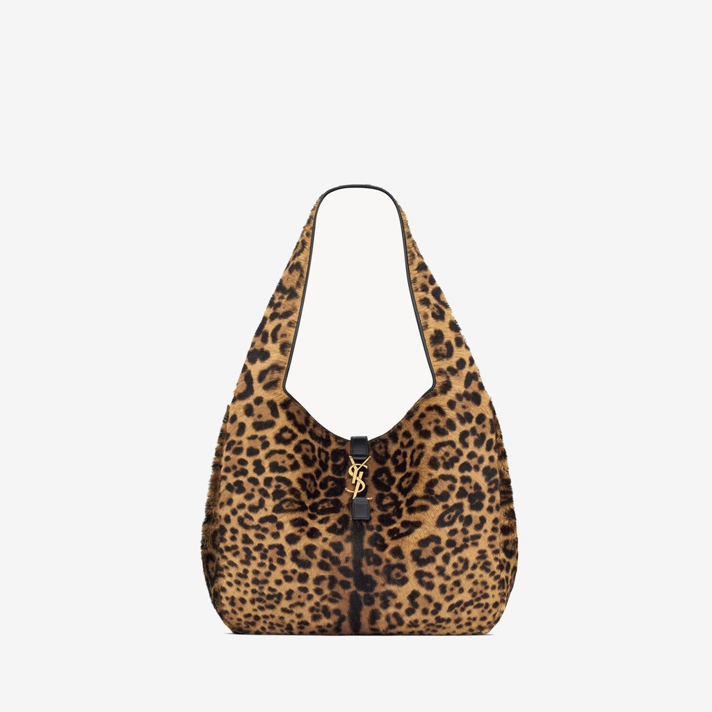 LE 5 À 7 BEA EN CUIR EFFET PONY LEOPARD