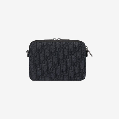 Pochette zippée à bandoulière Noir