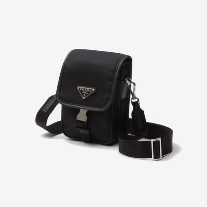 Sac porté épaule en Re-Nylon et cuir Saffiano - #6