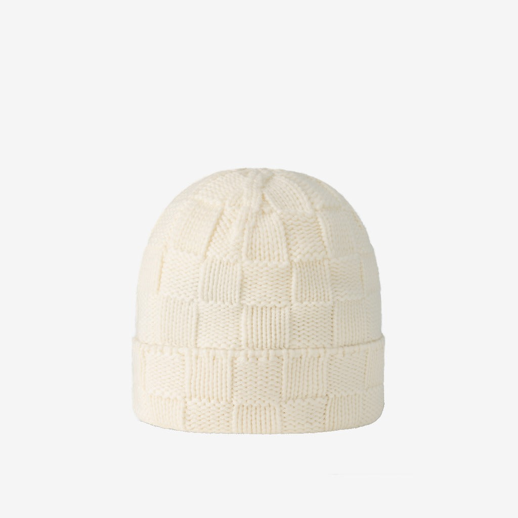 Bonnet et Écharpe Écharpe Damier Snug Crème