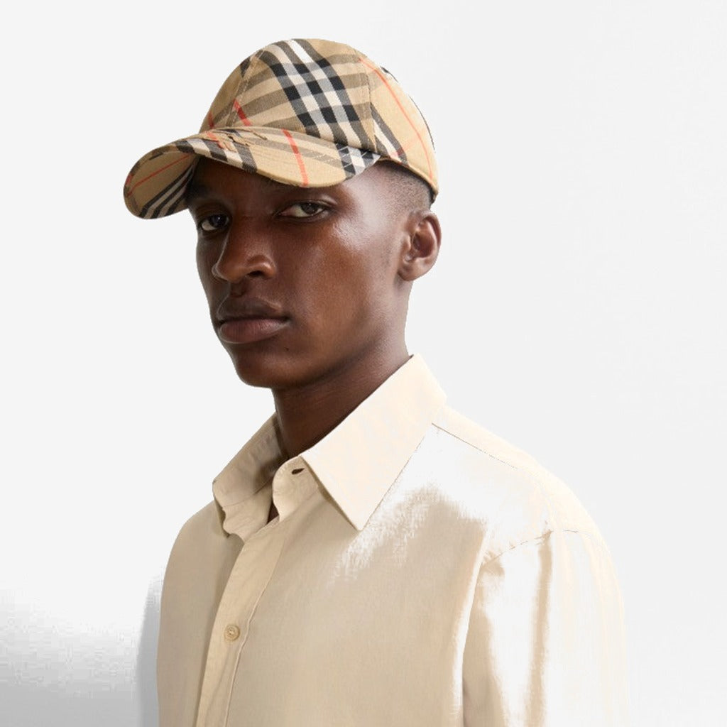 Casquette de baseball en coton mélangé Check EKD