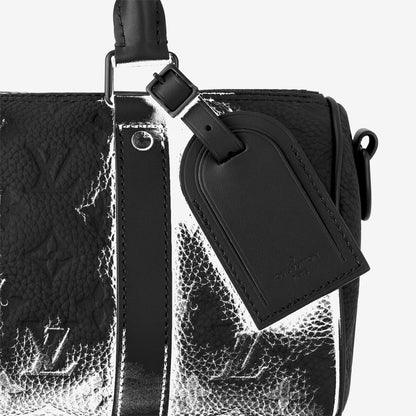 Sac Keepall Bandoulière 25 Noir Cuir