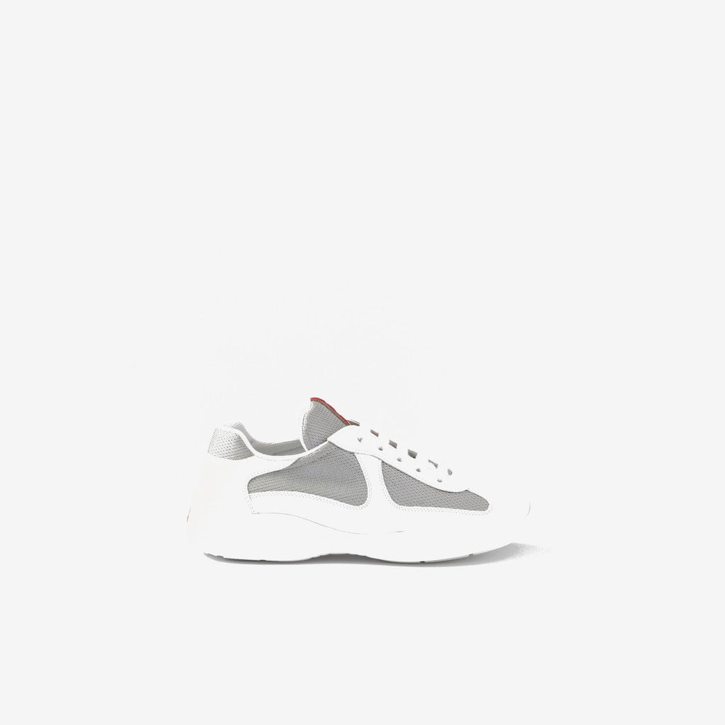 Baskets Prada America’s Cup en tissu Bike blanc