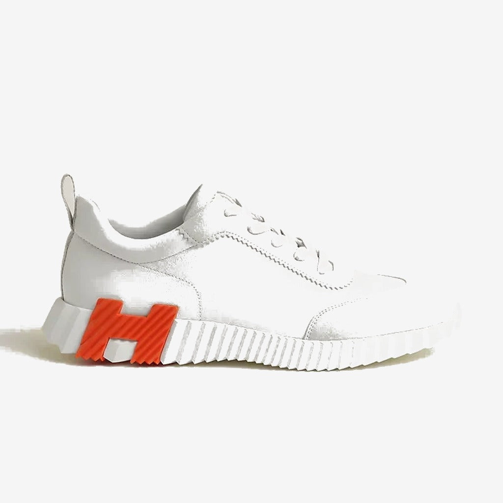 Sneakers Hermès blanc / orange