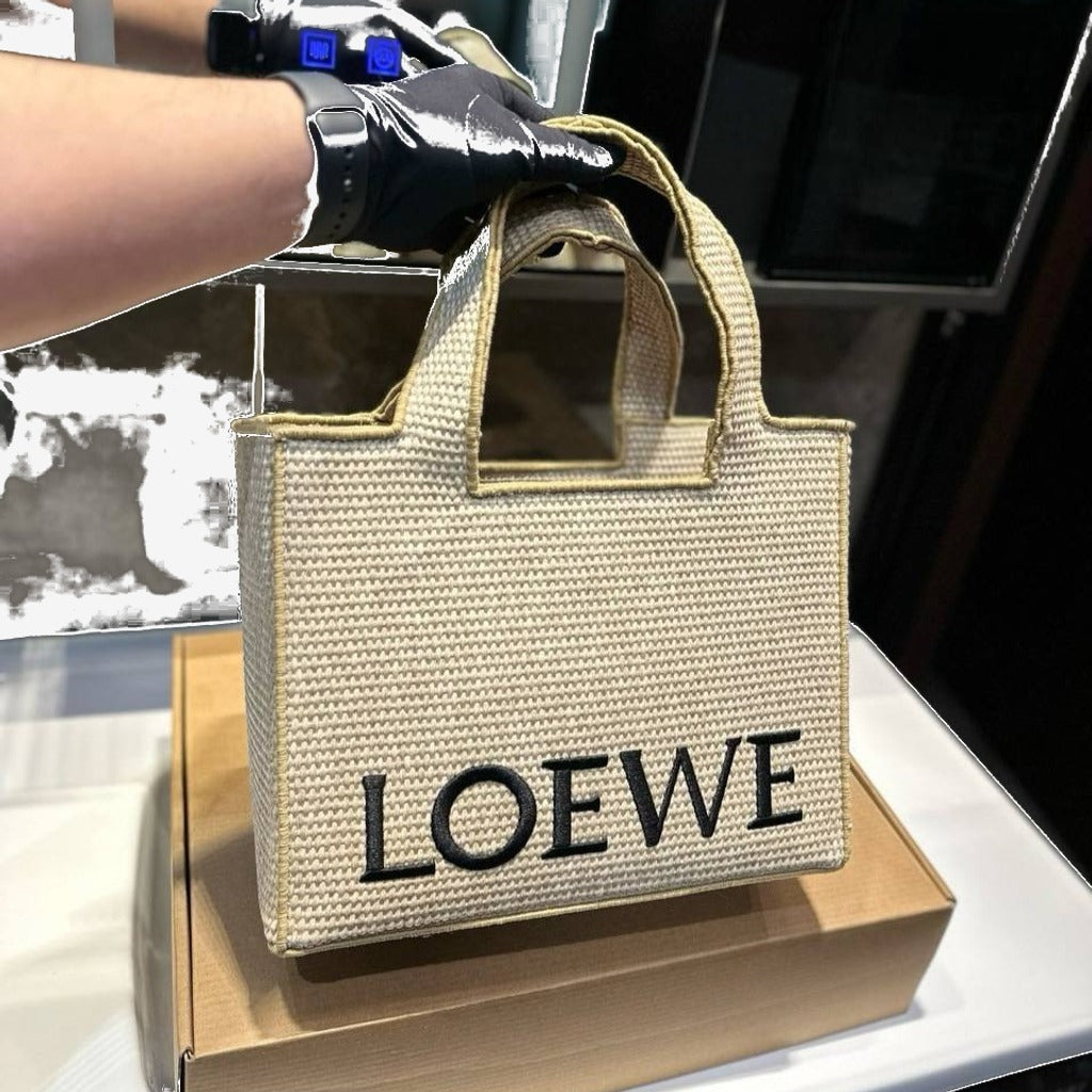 LOEWE - Font Tote Petit en raphia