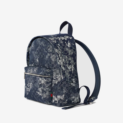 Sac à dos en denim GG grand format
