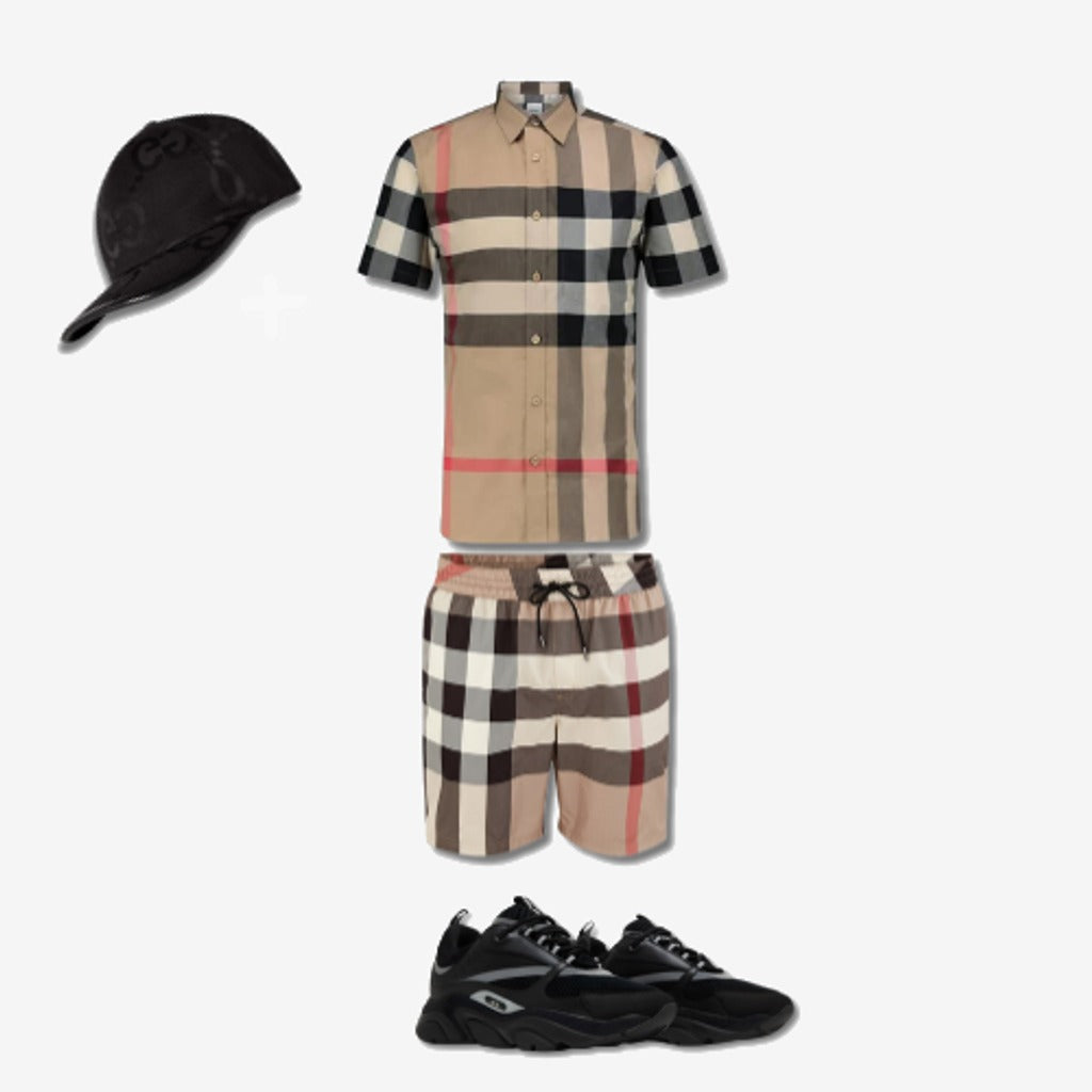 Outfit Chemise Burb°rry + Casquette Offerte — photo 2