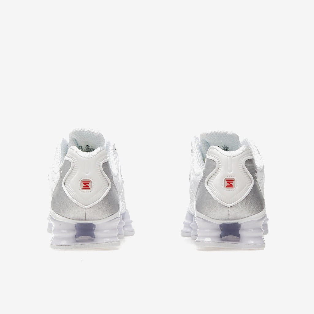 Nike Shox TL White Metallic Silver Max Orange (Women's)