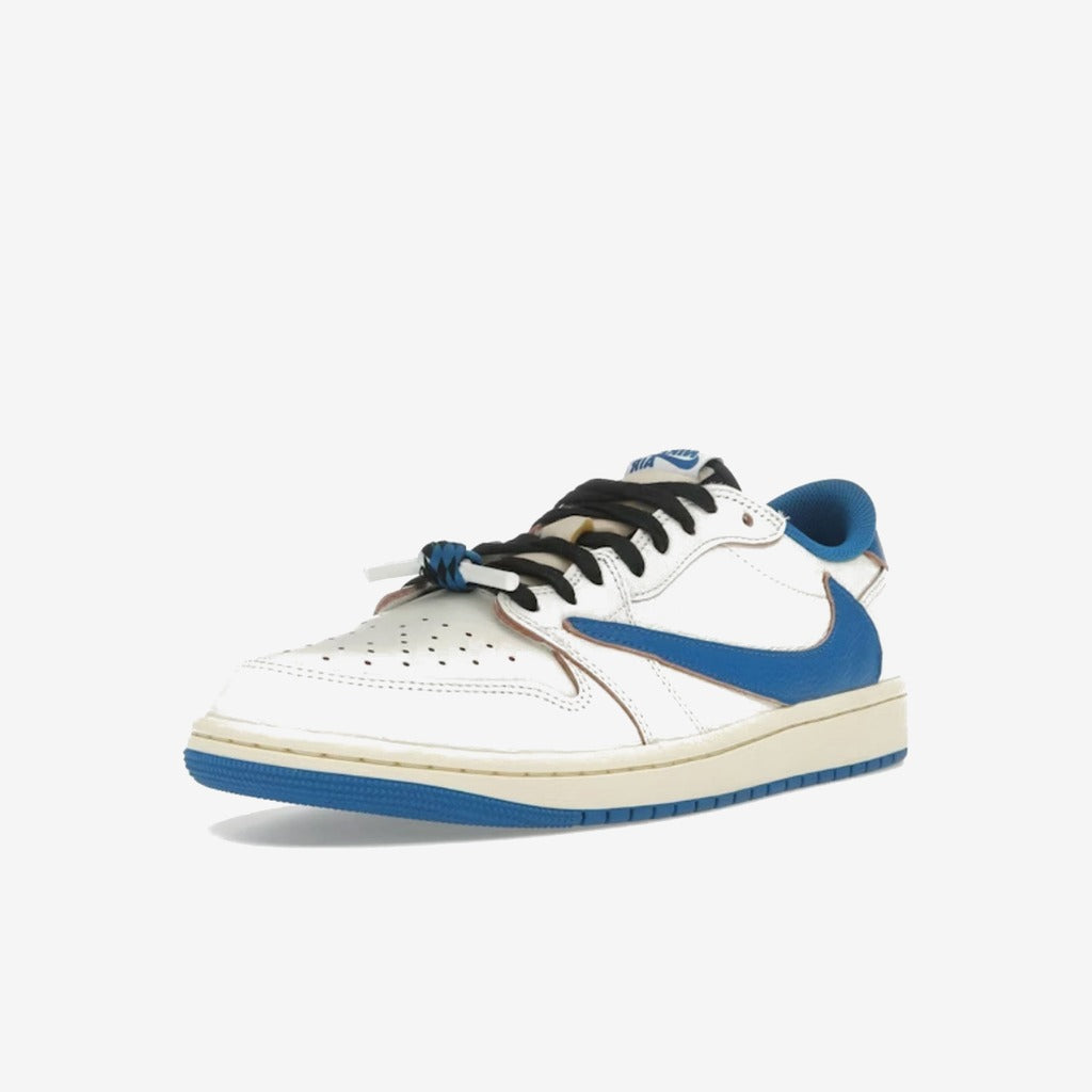 Jordan 1 Retro Low OG SP Fragment x Travis Scott Sail Military Blue