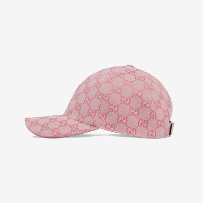 CASQUETTE EN TOILE GG Rose