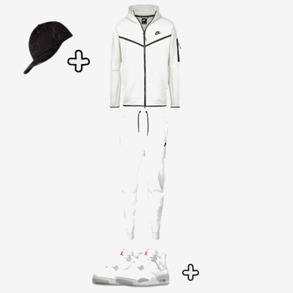 Outfit Tech Fleece Blanc + Casquette Offerte — photo 2