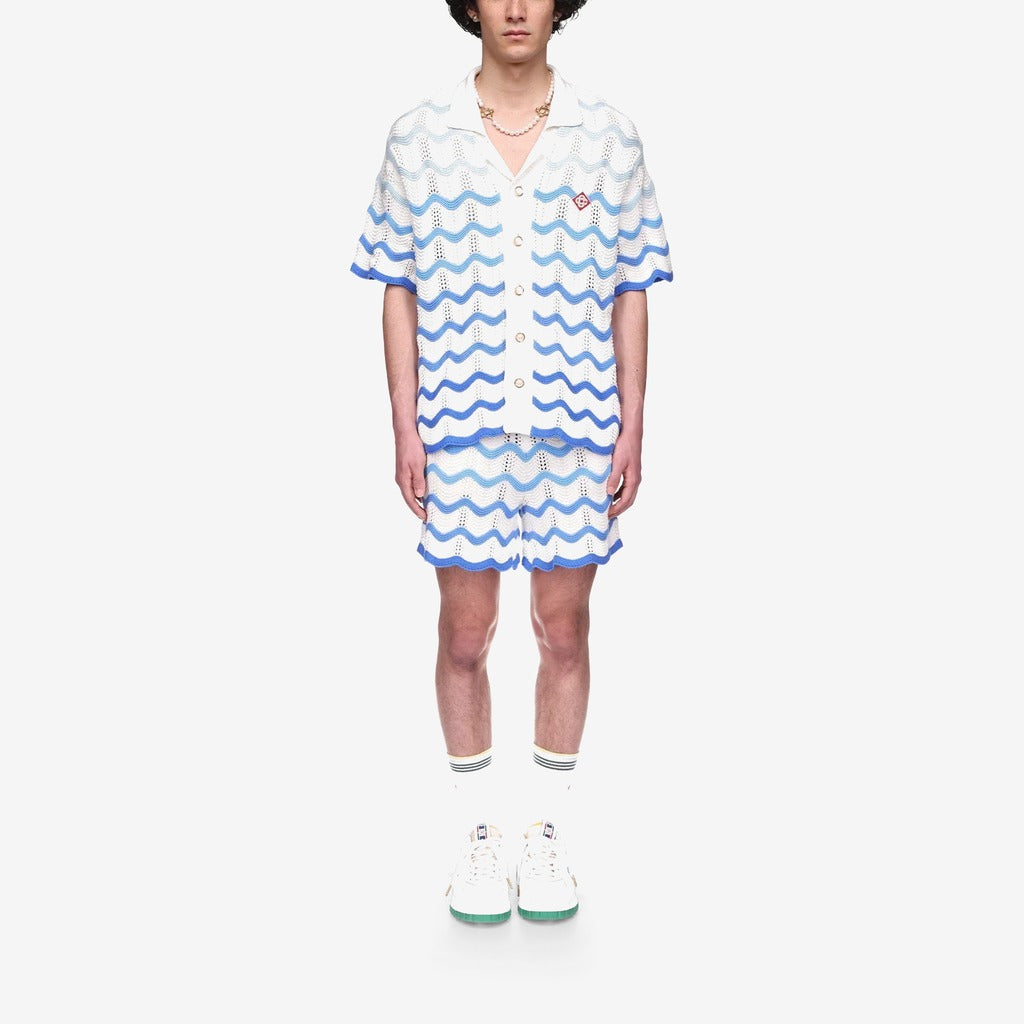 Wavy Gradient Crochet Shirt - casablanca (2)
