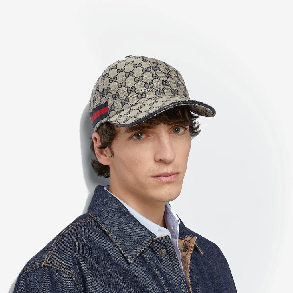 CASQUETTE EN TOILE ORIGINAL GG AVEC BANDE WEB