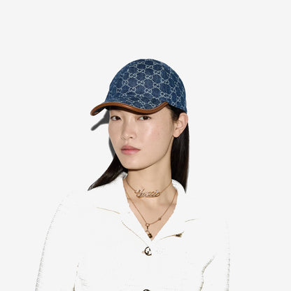 Casquette en denim GG