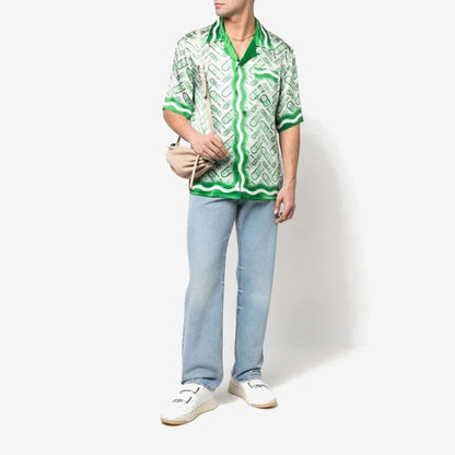 Casablanca Ping Pong monogram-print shirt
