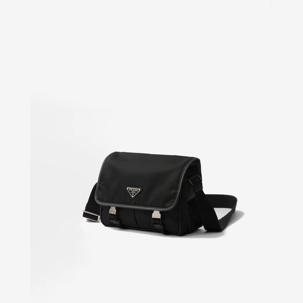 Sac porté épaule en Re-Nylon et cuir Saffiano - #12