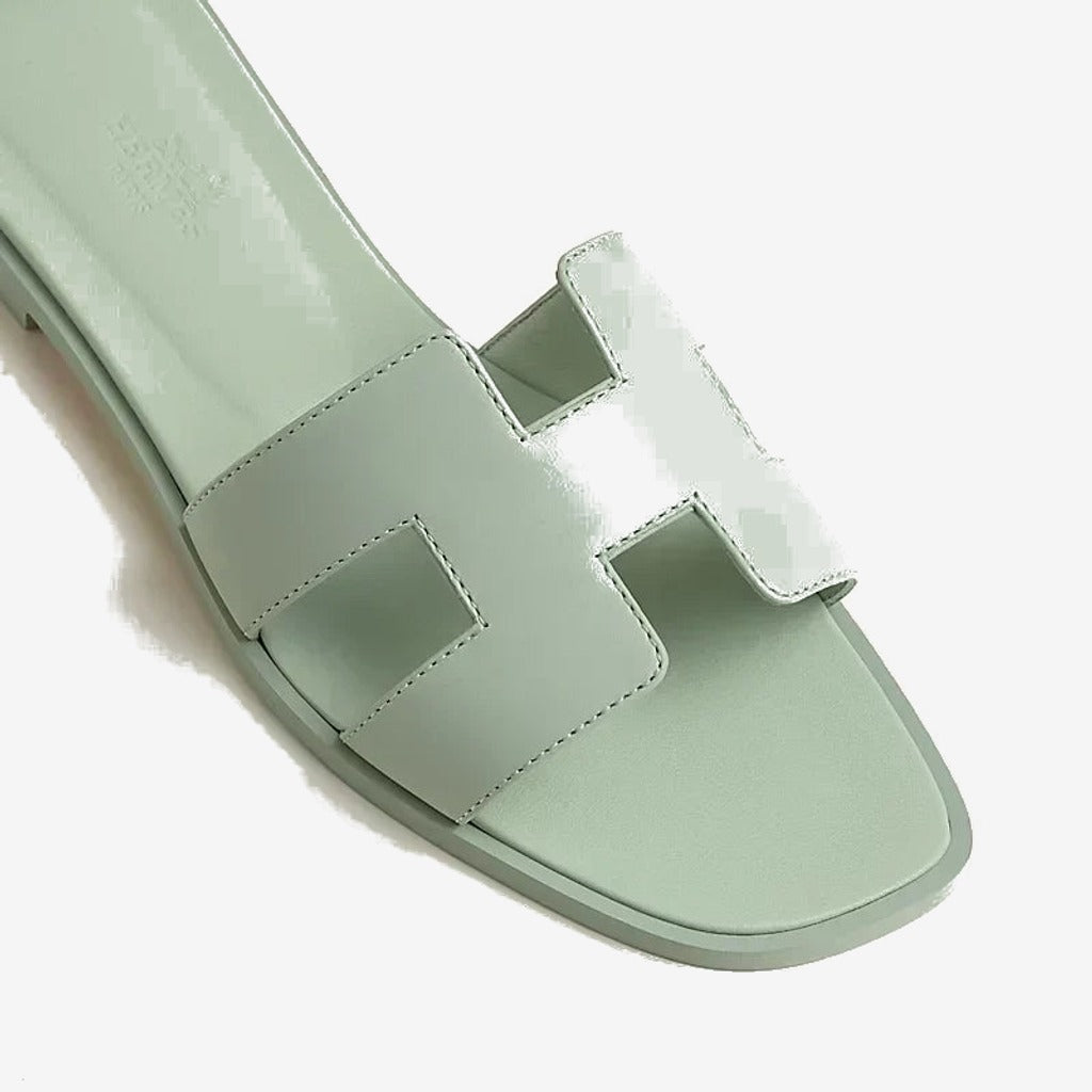 Hermes - Claquettes Vert d'eau