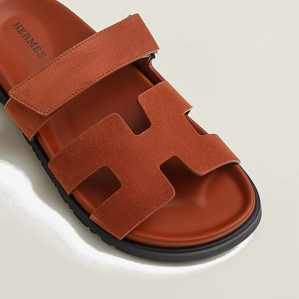 Hermes - Sandales Chypre Marron muscavado
