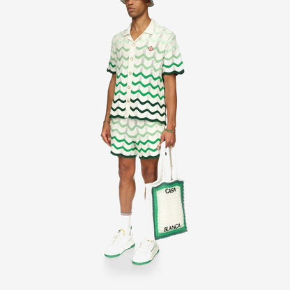 Wavy Gradient Crochet Shorts - casablanca (2)