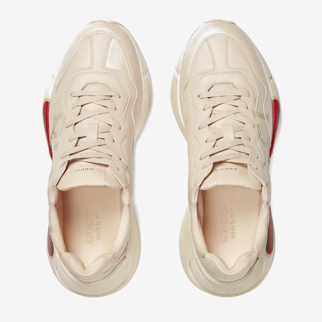 BASKETS EN CUIR RHYTON AVEC LOGO GUCCI POUR HOMME - #1