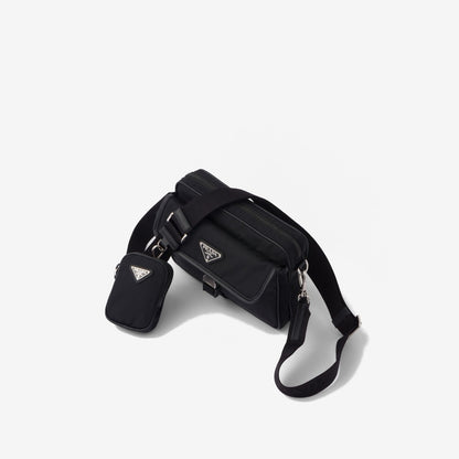 Sac porté épaule en Re-Nylon et cuir Saffiano - #8