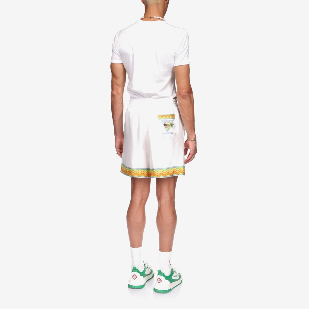 Afro Cubism Tennis Club Silk Shorts