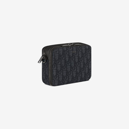 Pochette zippée à bandoulière Noir
