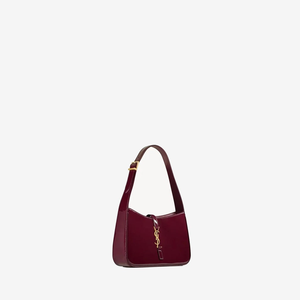 YSL - le 5 à 7 en cuir verni Red
