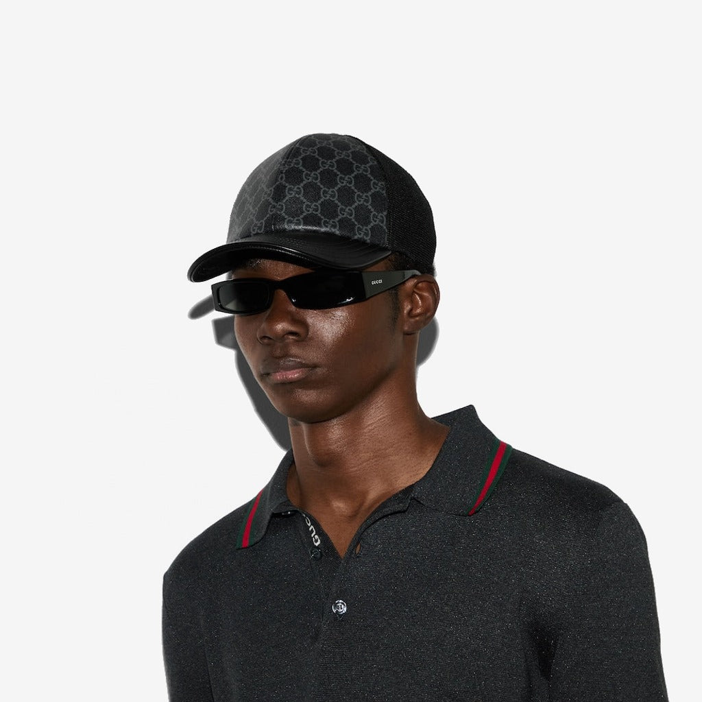 CASQUETTE EN TOILE GG MONOGRAM Noir