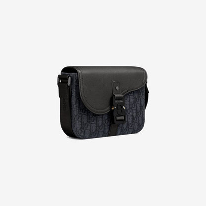 Sac Messenger à rabat Saddle Small Noir
