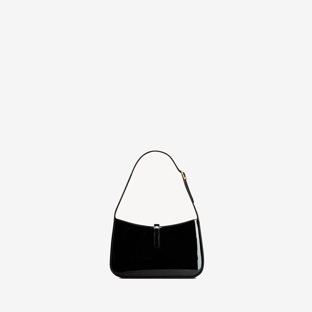 YSL - le 5 à 7 en cuir verni noir