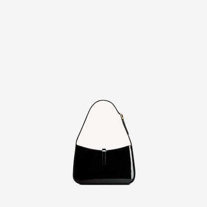 YSL - le 5 à 7 en cuir verni noir