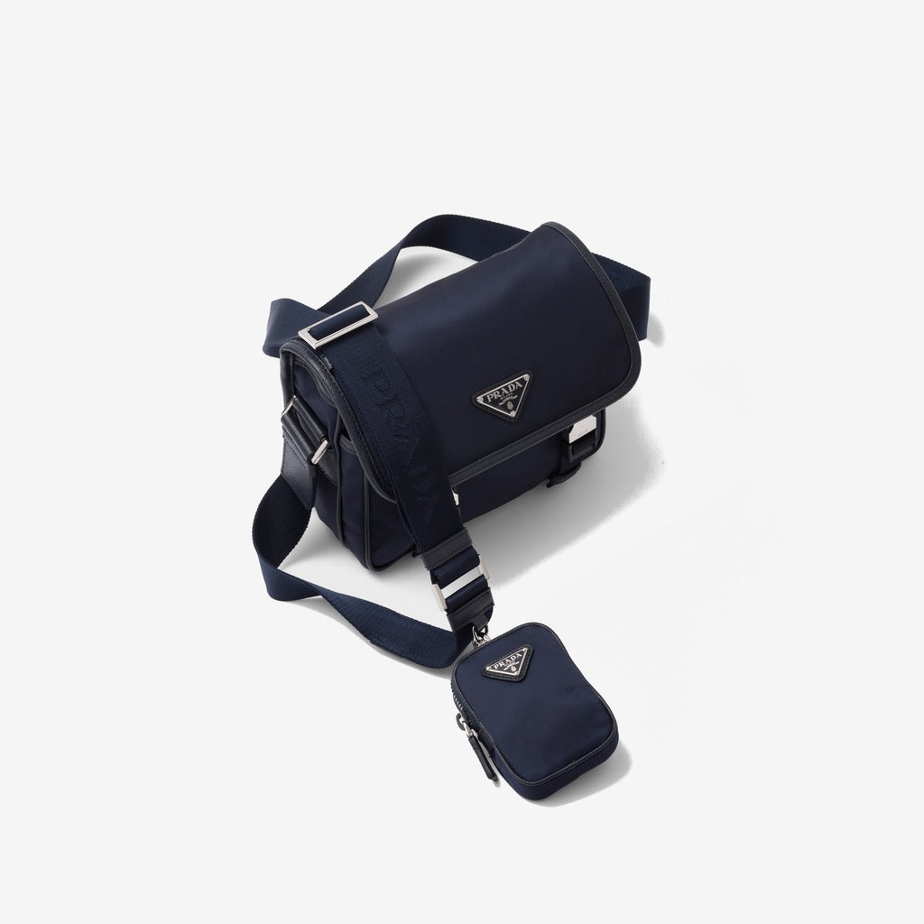 Sac porté épaule en Re-Nylon et cuir Saffiano - #5