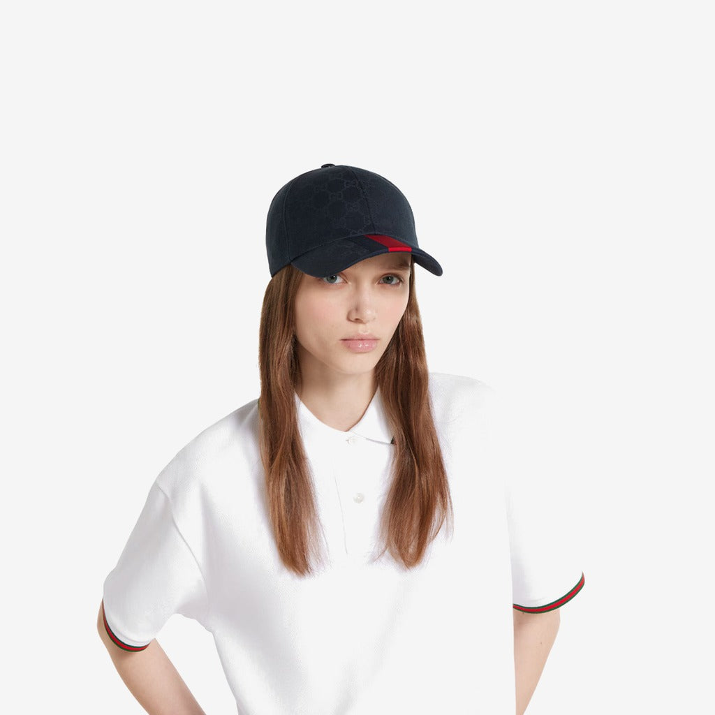 Casquette en coton GG avec bande Web