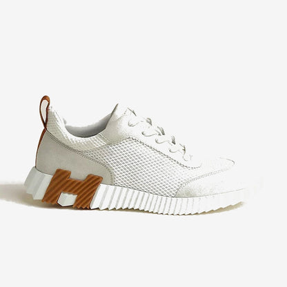 Hermès Bouncing blanc/maron/noir