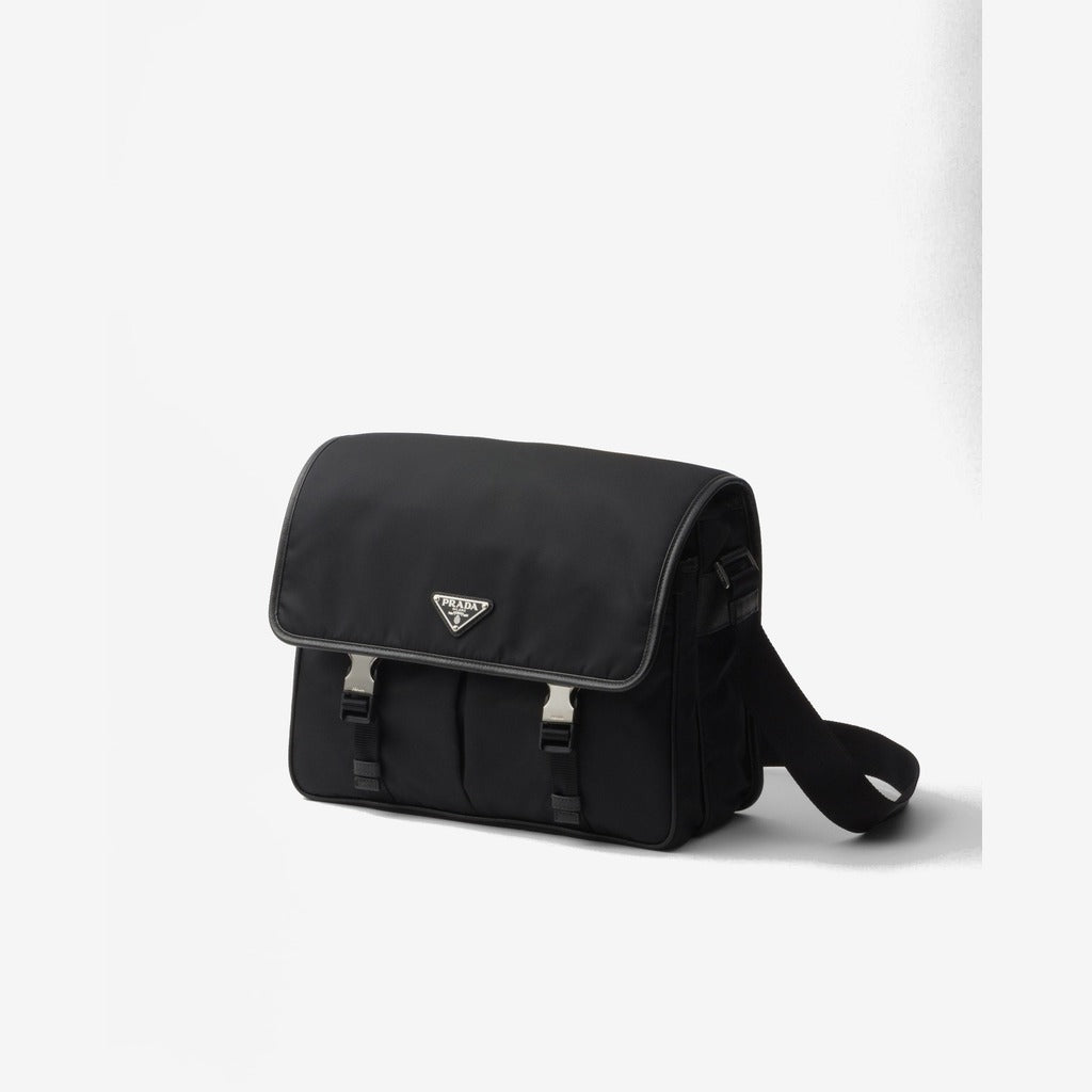 Sac porté épaule en Re-Nylon et cuir Saffiano - #9