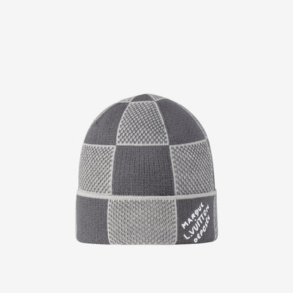 Bonnet et Écharpe Damier Heritage Gris